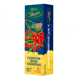 Чипсы "МИРА"  перец халапеньо 100 г