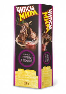 Чипсы  МИРА со вкусом телятины с аджикой 200 г
